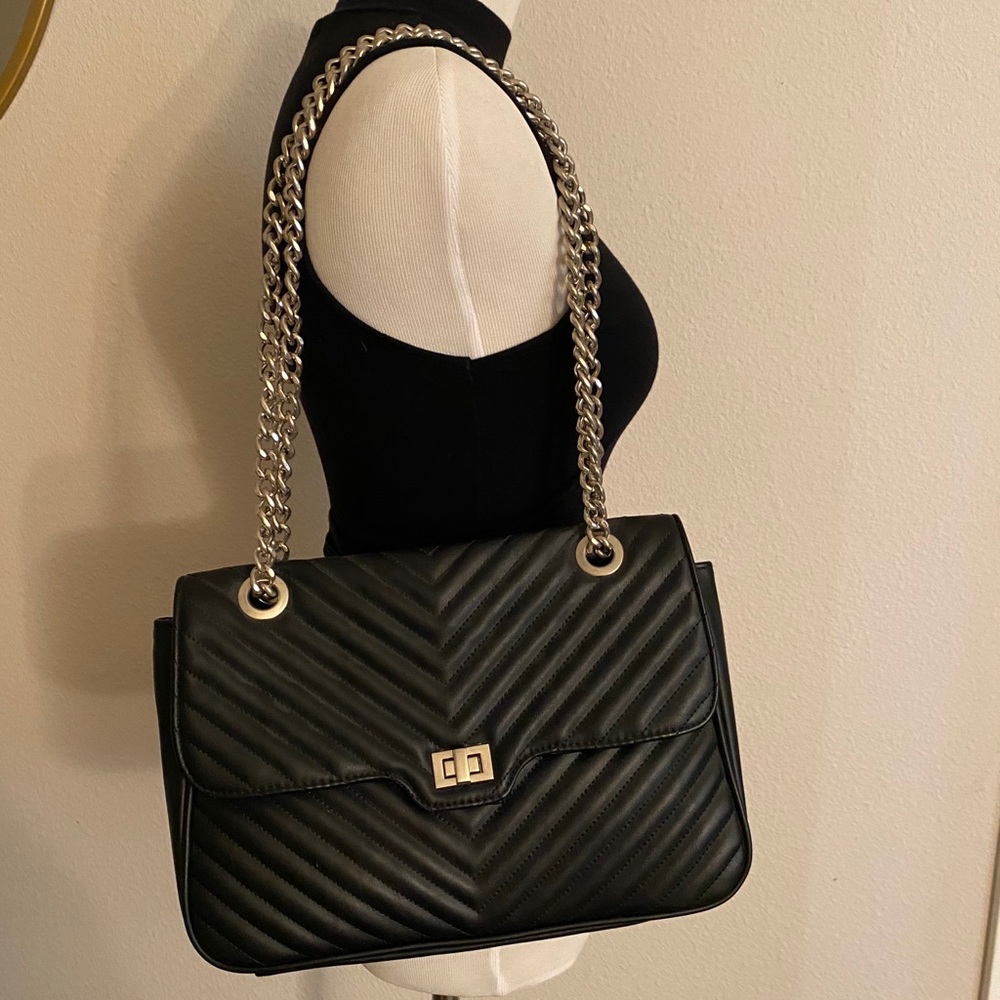 Steve Madden Faux Leather Purse with Chain